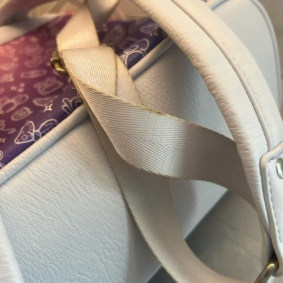 Loungefly Pink and Disney Purple Mini Backpack Whimsical Design - Picture 5 of 5